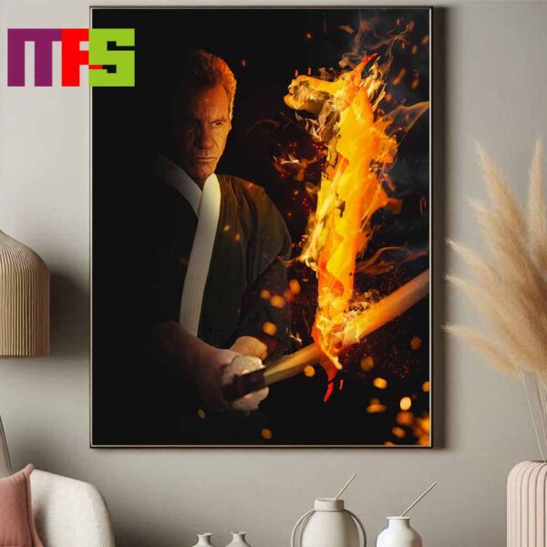 Cobra Kai Season 6 Character John Kreese The Final Battle Begins On July 18th Only On Netfilx Home Decor Poster Canvas