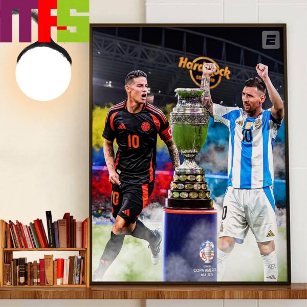 Colombia Vs Argentina In The 2024 Copa America Final Wall Decor Poster Canvas