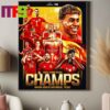 Official Spain Are UEFA Euro 2024 Champions Beat England To Be Winners Euro 2024 Champions Campeons Vamos Espana Home Decor Poster Canvas