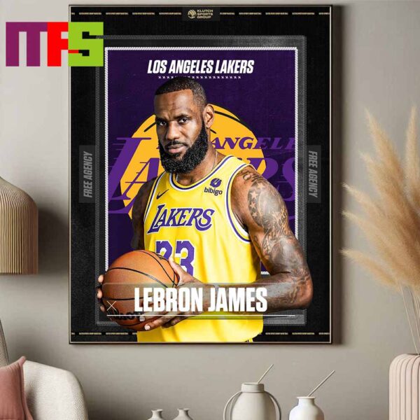 Congrats To LeBron James On Signing Los Angeles Lakers For 2 Years Home Decor Poster Canvas