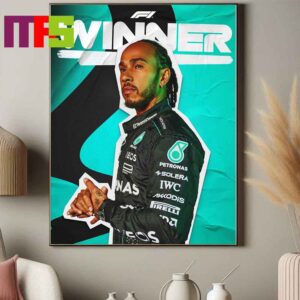 Congrats To Lewis Hamilton Mercedes AMG Petronas F1 Team Wins The Belgian GP 2024 Home Decor Poster Canvas