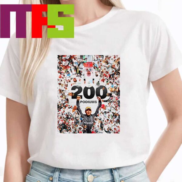 Congrats To Lewis Hamilton P3 At The Hungarian GP The 200th F1 Podiums Finish Classic T-Shirt