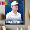 Congrats To Nick Dunlap For Winning The Barracuda Championship 2024 PGA Tour Tahoe Mountain Club Home Decor Poster Canvas