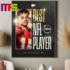 Congrats To Patrick Mahomes Wins The ESPY For Best Athlete Men Sports Home Decor Poster Canvas