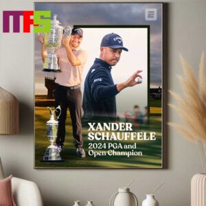 Congrats To Xander Schauffele Win 2024 PGA Tour And Open Champion 2024 Home Decor Poster Canvas Congrats To Xander Schauffele Win 2024 PGA Tour And Open Champion 2024 Home Decor Poster Canvas