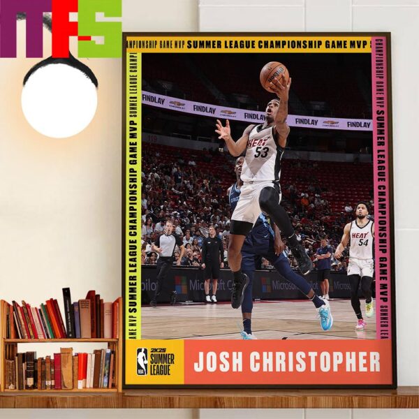 Congratulations To Josh Christopher Is The 2024 NBA 2K25 NBA Summer League Championship MVP Decor Wall Art Poster Canvas