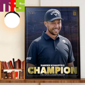 Congratulations To Xander Schauffele Is The Champions 2024 The Open Championship Decor Wall Art Poster Canvas