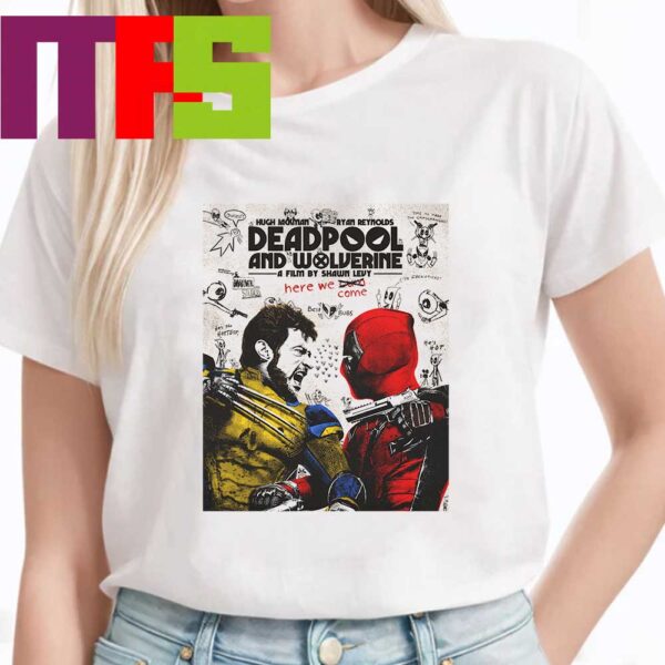 Deadpool And Wolverine 2024 In Theaters On July 26th Stars Ryan Reynolds And Hugh Jackman Marvel Studios Classic T-Shirt