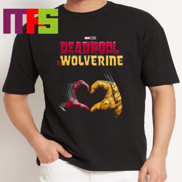 Deadpool And Wolverine Marvel Studios 2024 Deadpool Wolverine Love Funny Classic T-Shirt