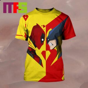 Deadpool And Wolverine Marvel Studios 2024 Stars Ryan Reynolds And Hugh Jackman All Over Print Shirt