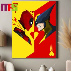 Deadpool And Wolverine Marvel Studios 2024 Stars Ryan Reynolds And Hugh Jackman Home Decor Poster Canvas