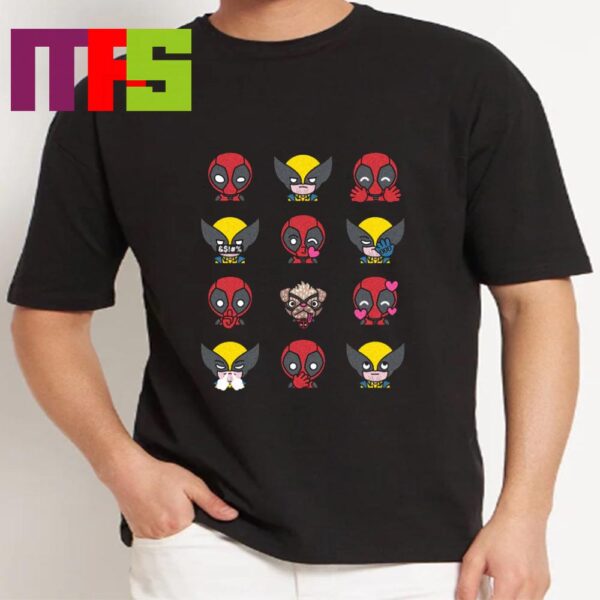 Deadpool And Wolverine Marvel Studios Emoji Classic T-Shirt