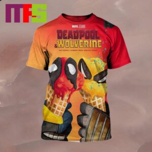 Deadpool And Wolverine Shirt 2024 Marvel Studios Only In Cinemas On July 25th Star Hugh Jackman And Ryan Reynolds The Perfect Summer Treat Arrives Friday All Over Print Shirt