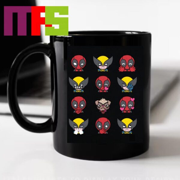 Deadpool & Wolverine Marvel Studios Emoji Ceramic Mug