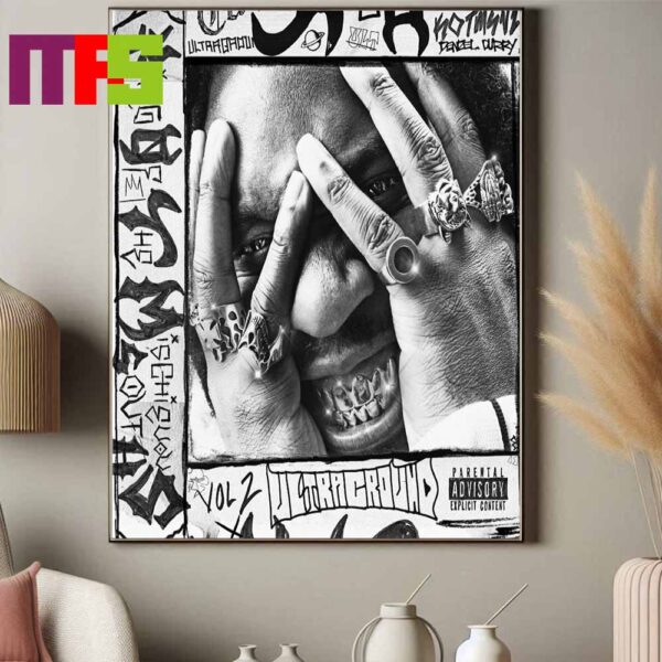 Denzel Curry Cover Of New Album 2024 King Of The Mischievous South Vol 2 Featuring Maxo Kream Tity Boi 2 Chainz And Tiafreakyass Home Decor Poster Canvas