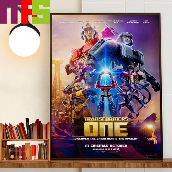 Discover The Origin Behind The Rivalry Transformers One Official Poster Decor Wall Art Poster Canvas