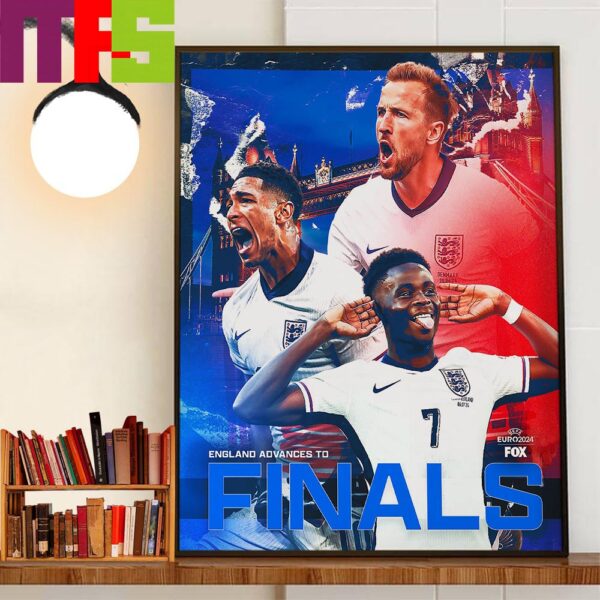 England Is Going To The UEFA Euro 2024 Final Wall Decor Poster Canvas