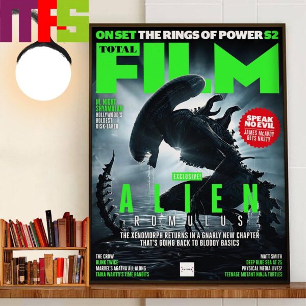 Exclusive Poster Alien Romulus Is On The Cover Of The Upcoming Issue Of Total Film Magazine Decor Wall Art Poster Canvas