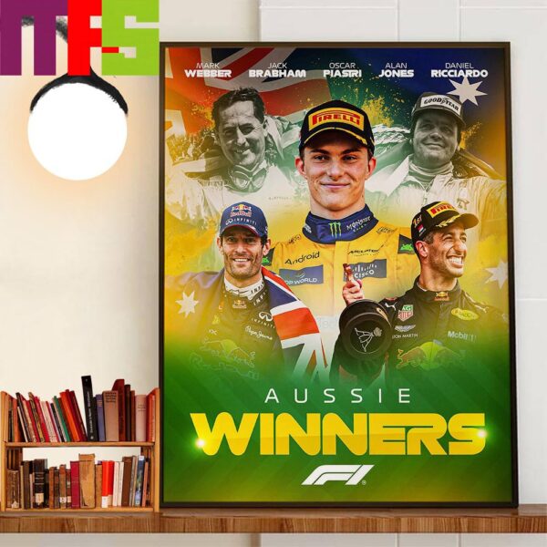 F1 Race Hungarian GP Winner Is Oscar Piastri For Aussie Race Winner Number 5 Decor Wall Art Poster Canvas