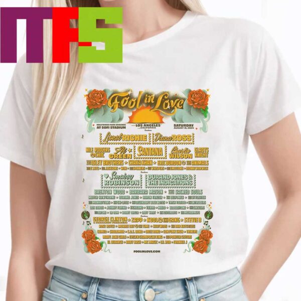 Fool In Love Festival 2024 At Hollywood Park In Inglewood California On August 31st Lineup Classic T-Shirt