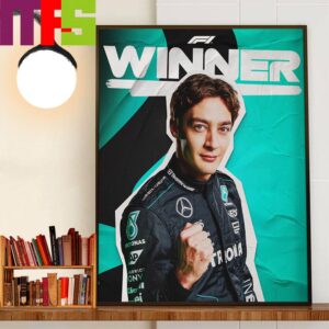 George Russell Wins A Crazy Austrian Grand Prix Wall Decor Poster Canvas