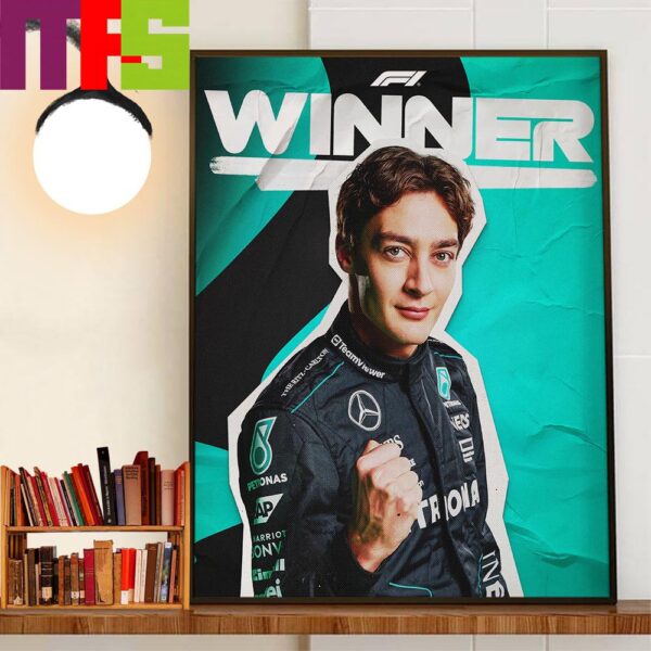 George Russell Wins A Crazy Austrian Grand Prix Wall Decor Poster Canvas