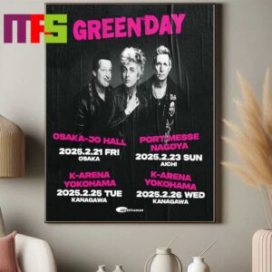 Green Day Japan Tour 2025 Osaka Nagoya And Yokohama On