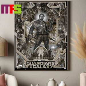 Guardians Of The Galaxy Marvel Studios Artwork Gold Metallic Variant Edition Home Decor Poster Canvas