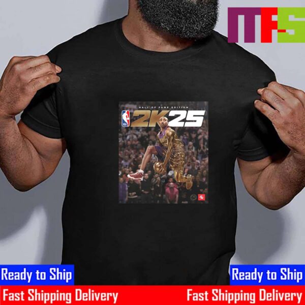 Half-Man Half-Amazing Hall Of Famer Vince Carter Is NBA 2K25 Hall Of Fame Edition On Cover Stars Classic T-Shirt