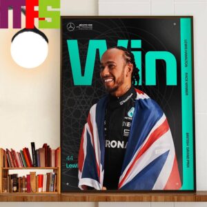Incredible Lewis Hamilton Wins The British Grand Prix Wall Decor Poster Canvas