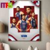 Joel Embiid USA Team Basketball Paris Olympics 2024 USABMNT Decor Poster Canvas