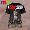 Aja Wilson On NBA 2K25 Cover WNBA Edition Cover Star Ball Over Everything All Over Print Shirt