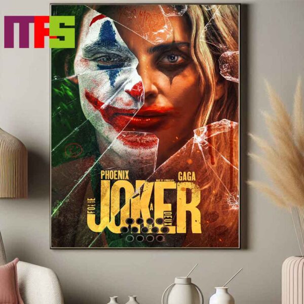 Joker 2 Folie A Deux 2024 The World Is Stage Star Lady Gaga And Joaquin Phoenix Release On October 4th Home Decor Poster Canvas