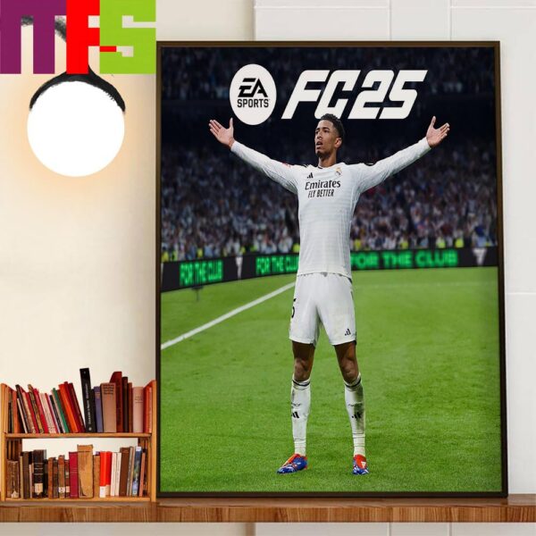 Jude Bellingham Is The EA Sports FC 25 Standard Edition Cover Star Decor Wall Art Poster Canvas