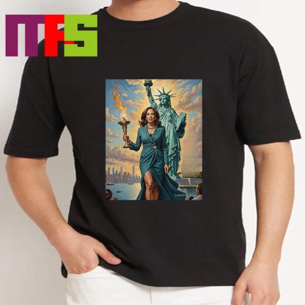 Kamala Harris For President 2024 Madam President Goddess Of Freedom Classic T-Shirt