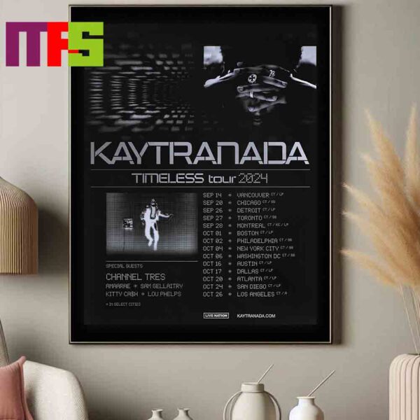 Kaytranada Bring Timeless Tour 2024 On The Road Fall 2024 Schedule Home Decor Poster Canvas