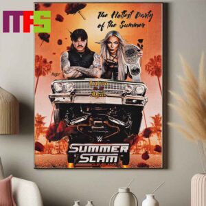 LIV Morgan And Dominik Mysterio WWE SummerSlam Cleverland 2024 On August 3rd Home Decor Poster Canvas