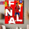 Congrats To Player Of The Tournament Rodri Spain Champions UEFA Euro 2024 Home Decor Poster Canvas