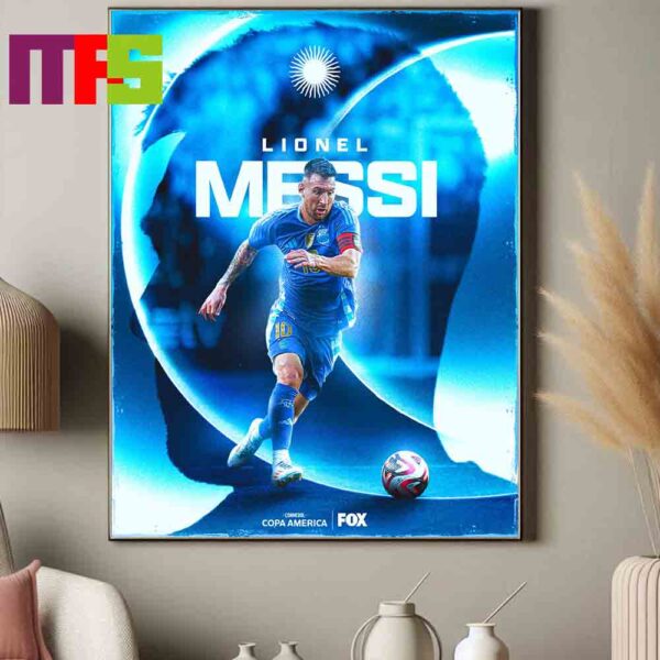 Lionel Messi Argentina Copa America 2024 Defending Champions A Football Legend Career Poster Canvas