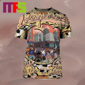 Lollapalooza Festival At Grant Park In Chicago From August 1st-4th 2024 Signed And Numbered All Over Print Shirt