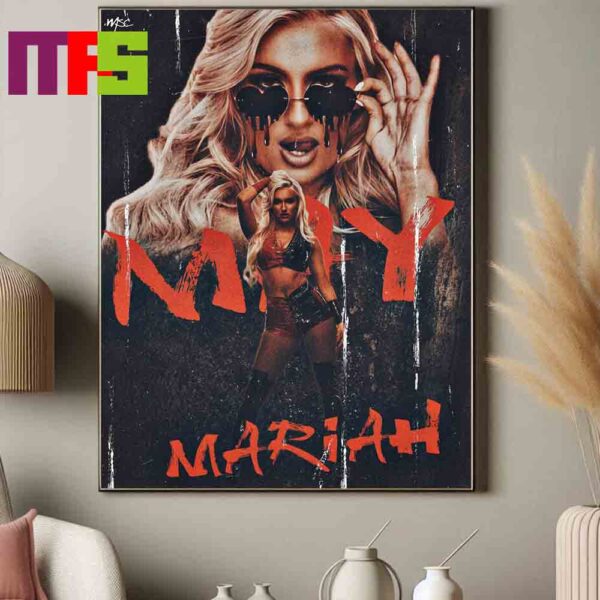 Mariah May AEW Dymamite 2024 Unhinged May Lithograph Home Decor Poster Canvas