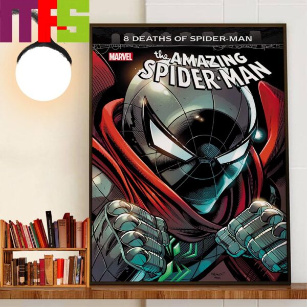 Marvel Comics Reveals New Costume Of Spider-Man For The 8 Deaths Of Spider-Man Decor Wall Art Poster Canvas