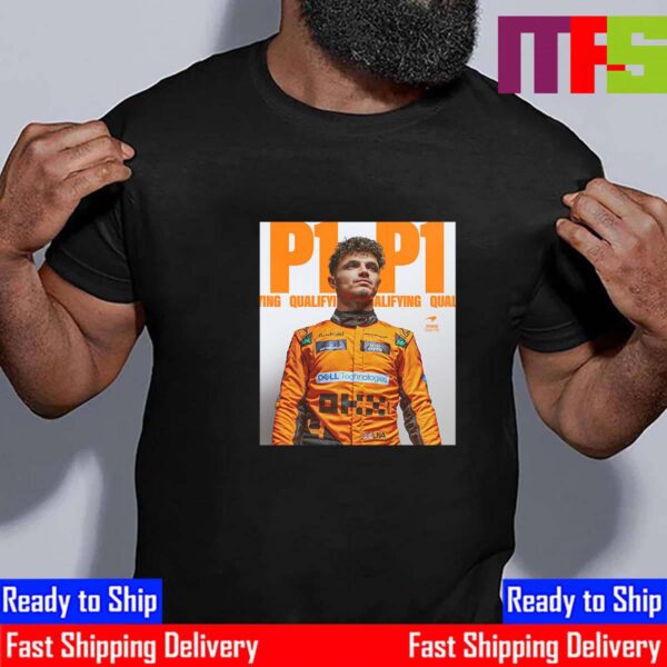 McLaren F1 Team Lando Norris Takes P1 Qualifying At Spanish GP Classic T-Shirt