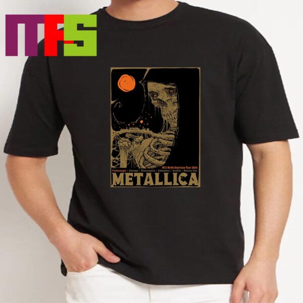 Metallica At Foxborough Massachusetts M72 World Tour 2024 North America Tour Essential T-Shirt