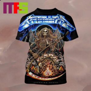 Metallica Celebrating 40 Years Of Ride The Lighting Creeping Death Poster Premium Limited Edition All Over Print Shirt