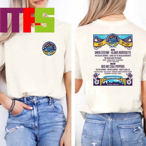 Minnesota Yacht Club Festival 2024 St Paul Minnesota On July 19th-20th Two Sided T-Shirt