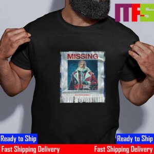 Missing Red One 2024 Official Poster Movie With Starring The Rock Dwayne Johnson Vintage T-Shirt