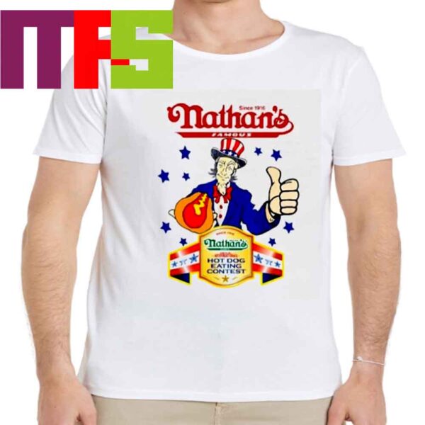 Nathans Famous Hot Dog Eating Contest July 4th 2024 Essential T-Shirt