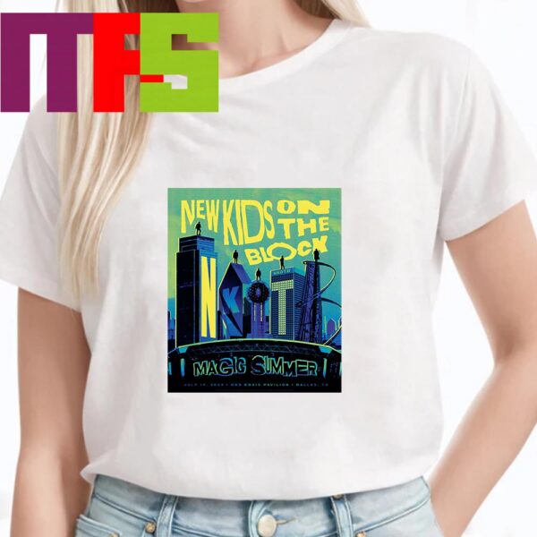 New Kids On The Block Dos Equis Pavilion At Dallas TX Show Magic Summer Tour 2024 On July 14th Limited Edition Classic T-Shirt