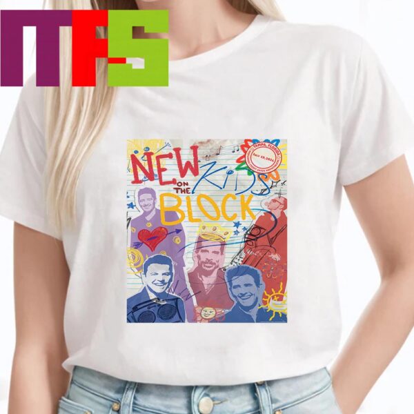 New Kids On The Block Midflorida Credit Union Amphitheatre At Tampa FL Show 2024 On July 19th Limited Edition Classic T-Shirt